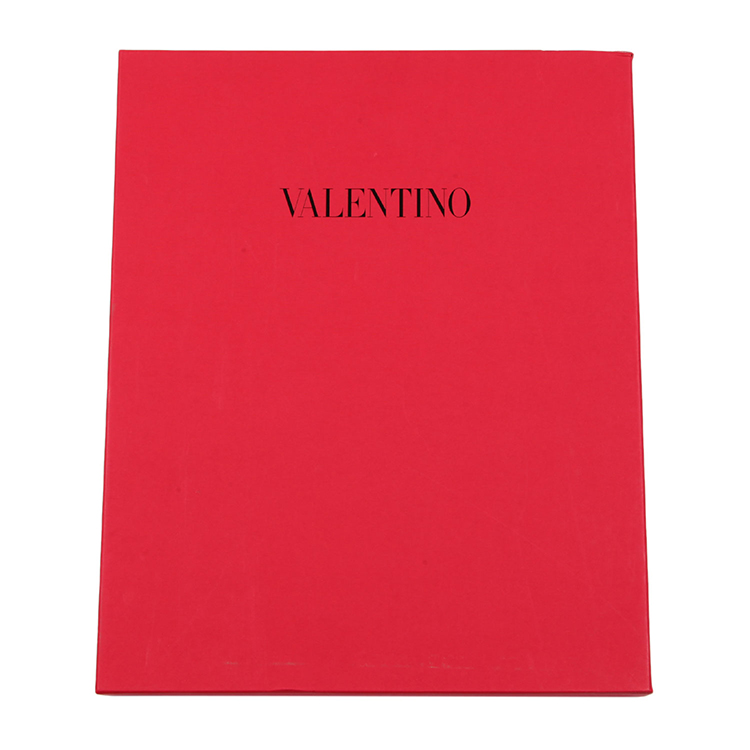 valentino(华伦天奴) 枚红色蕾丝镶边披肩70×230