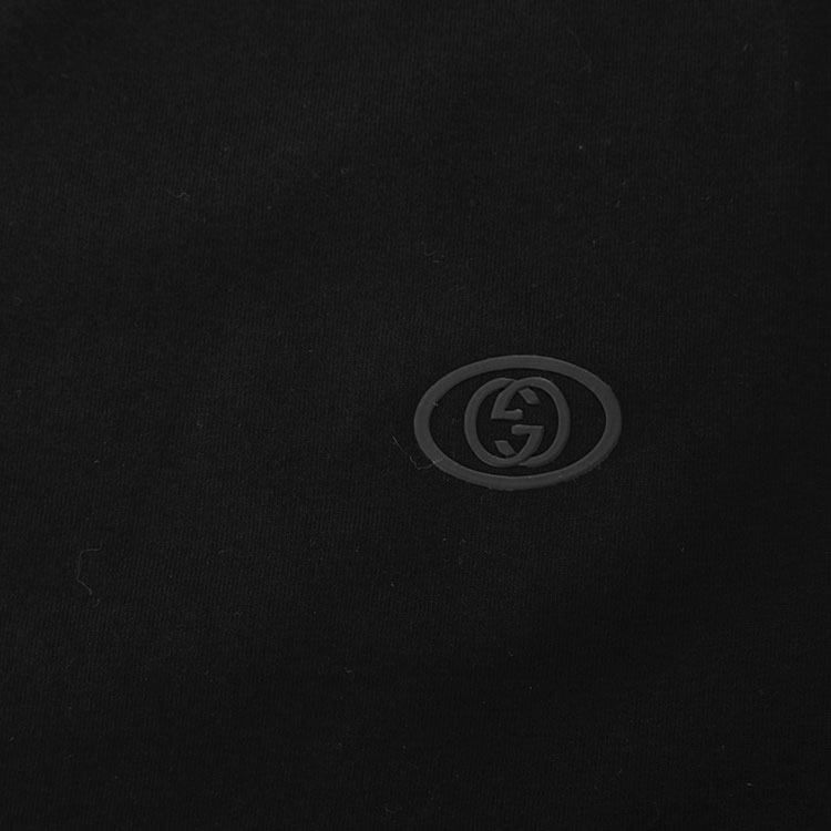Guccilogo黑色壁纸,guccilogo壁纸 gucci(古驰)红绿领黑色男士短袖t恤