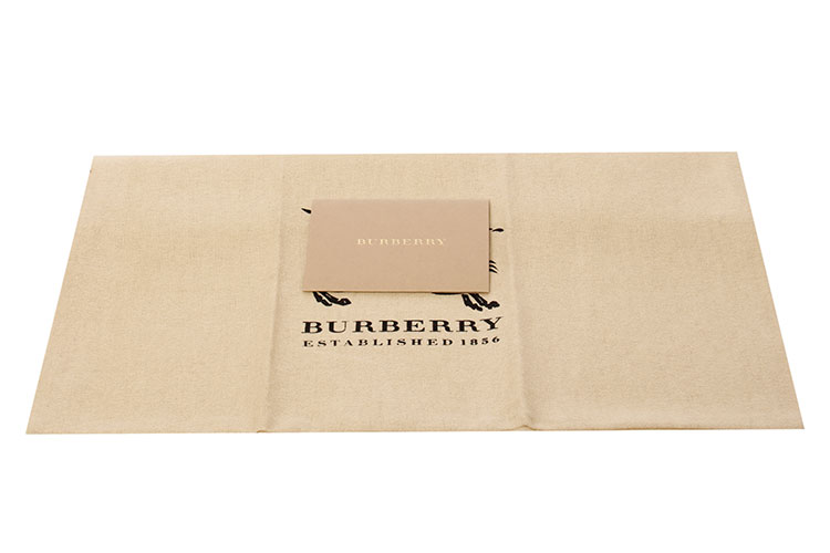burberry(博柏利) 卡其色经典骑士格纹帆布黑色配皮斜挎包