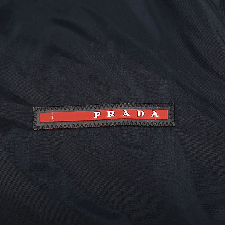 prada/普拉达 男士外套 连帽棉背心/马甲 藏蓝色 50