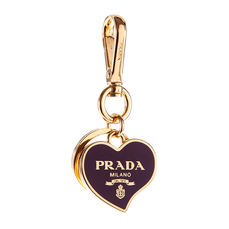 prada(普拉达) 紫色心形钥匙扣