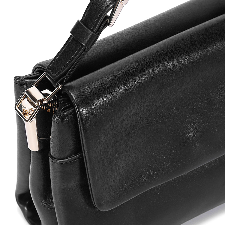 versace/范思哲女士黑色羊皮手提包