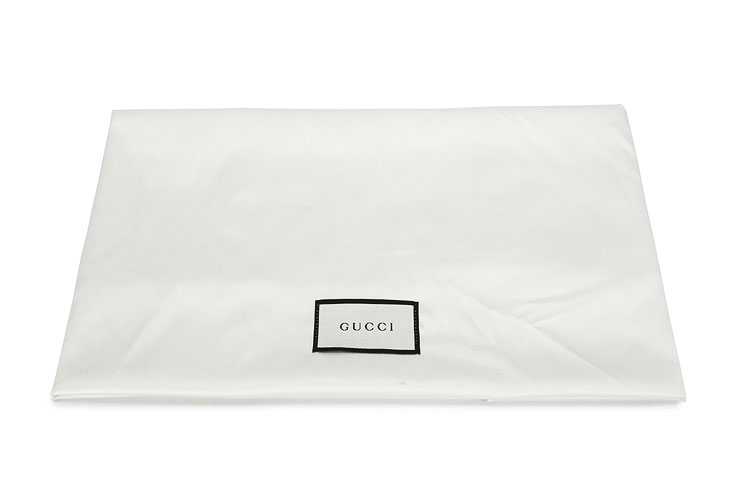 gucci(古驰#乌木色经典logo图案粉红色配皮女士手提两用包