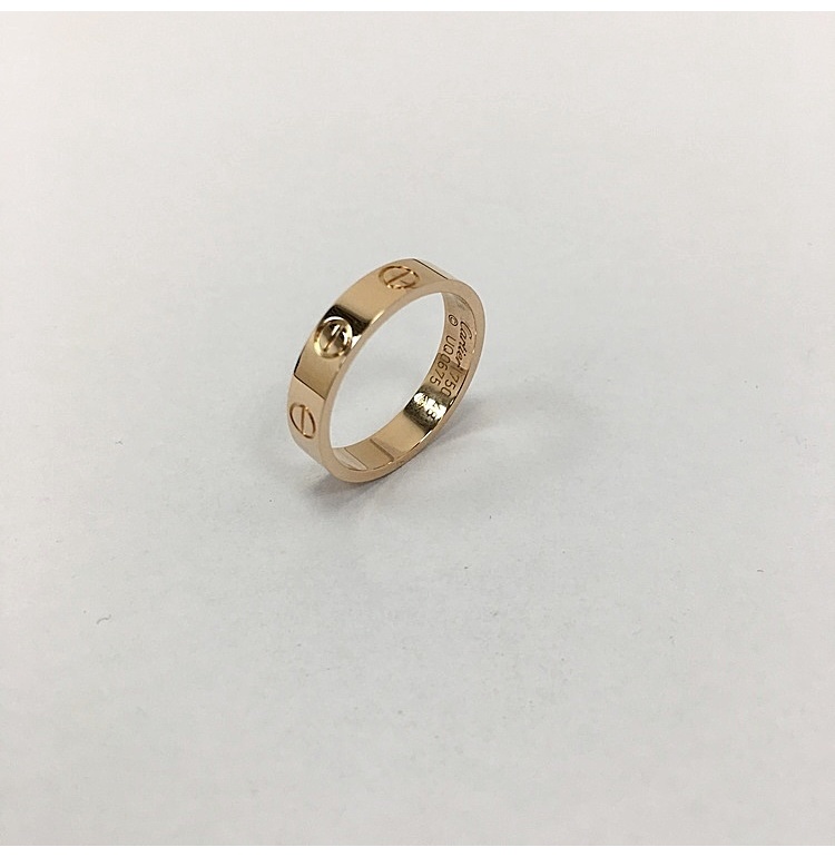 cartier(卡地亚)love系列18k金戒指48