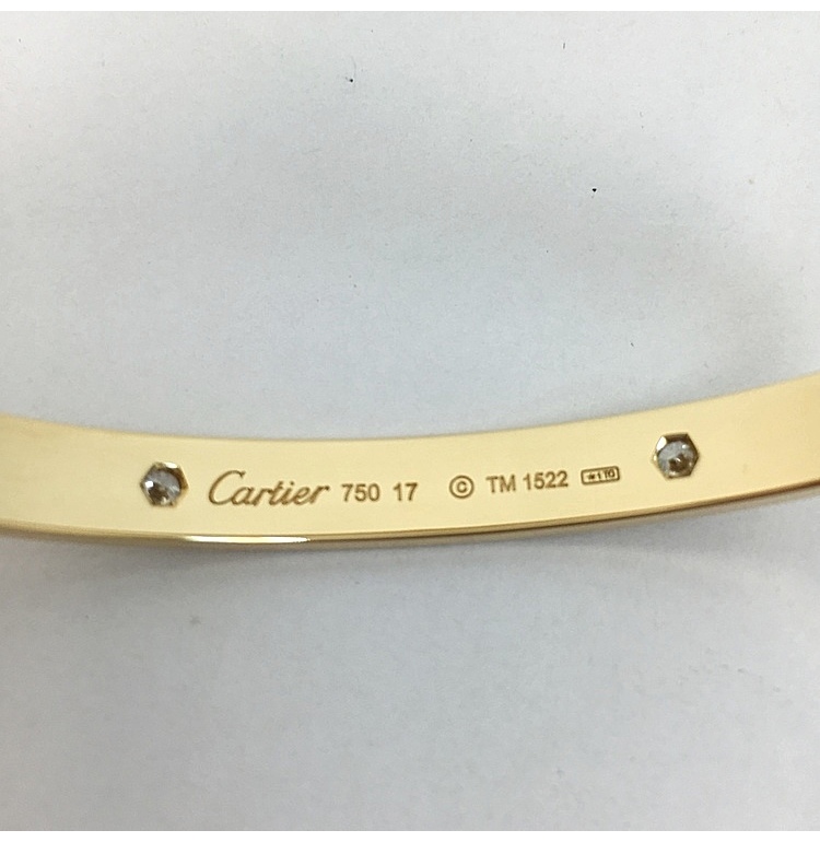 cartier(卡地亚#love系列18k黄金手镯17