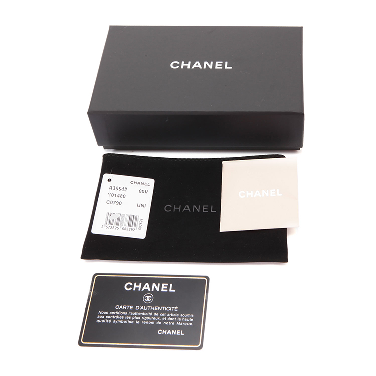 chanel(香奈儿 黑色皮质卡片夹