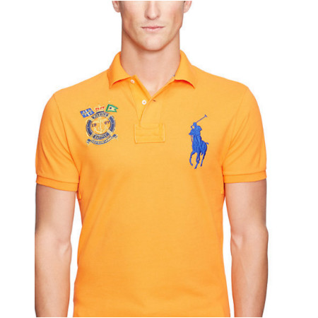 polo ralph lauren/拉夫劳伦 男士修身polo衫大马标t恤