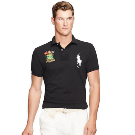 polo ralph lauren/拉夫劳伦 男士修身polo衫大马标t恤