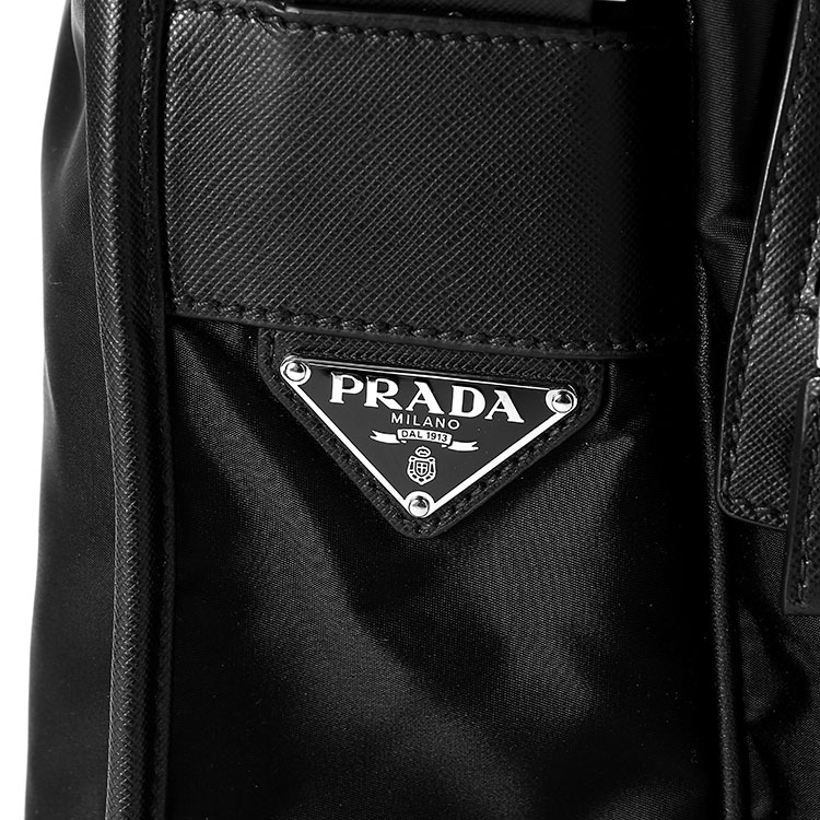 prada(普拉达)#黑色尼龙斜挎包