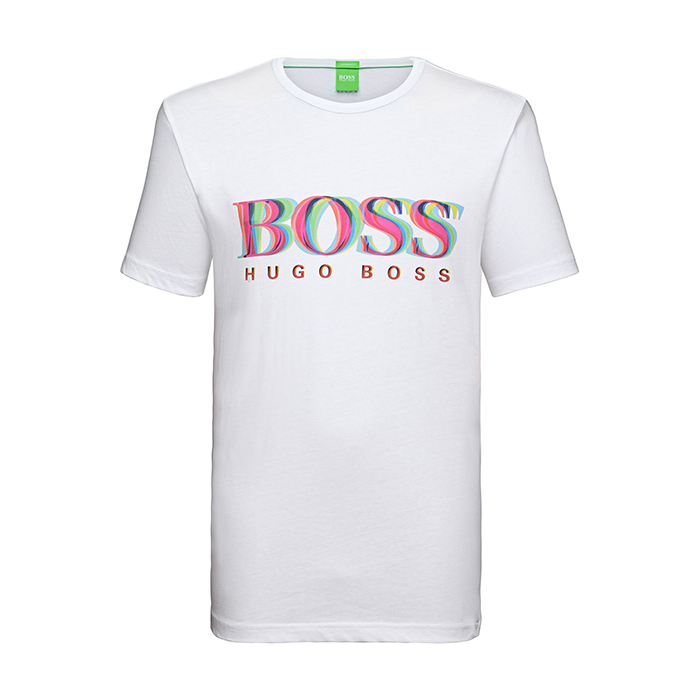 hugo boss logo印花纯棉休闲男士短袖t恤 50311474