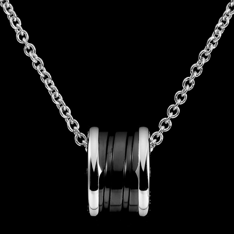 【BVLGARI宝格丽 项链】BVLGARI(宝格丽) B.Zero1系列黑色陶瓷925银慈善款项链【正品 价格 图片】 - 寺库网