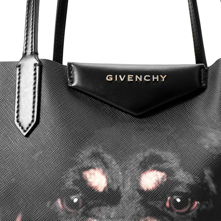 givenchy(纪梵希) 黑色pvc罗威纳狗头单肩包