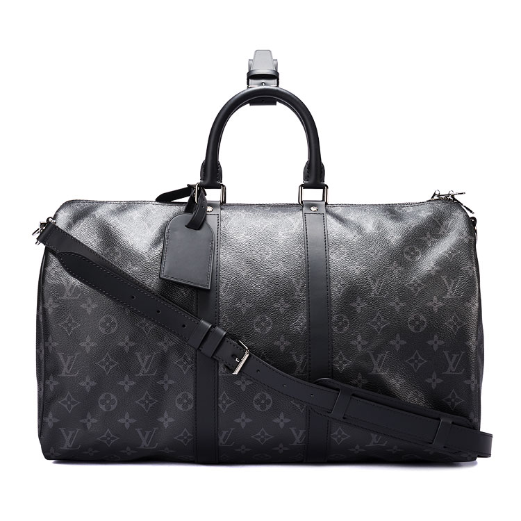 louis vuitton(路易威登) #黑色老花keepall 45旅行包