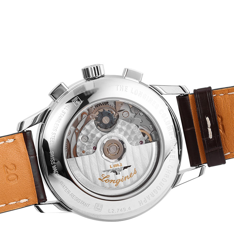 longines(浪琴) 复古传统系列男士自动机械腕表l2.749.4.72.