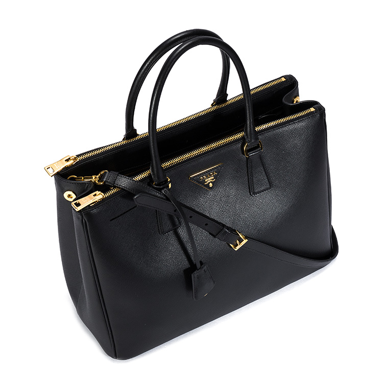 prada(普拉达) #黑色皮质大号杀手包