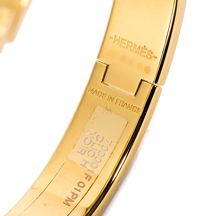 hermes(爱马仕) 黑色金h扣手镯