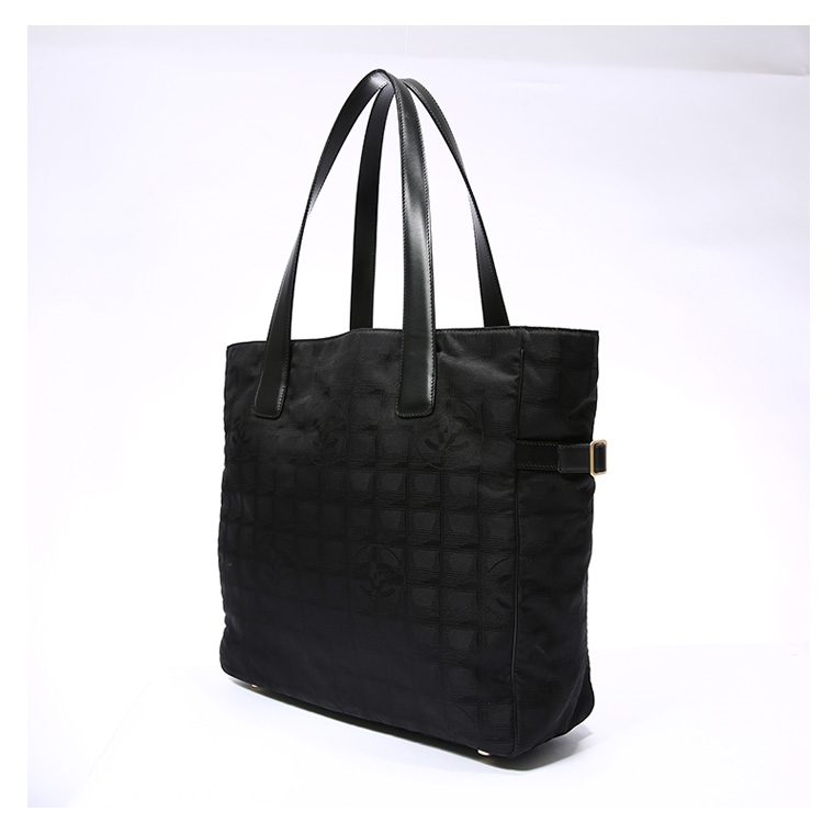 chanel(香奈儿) 黑色帆布购物袋