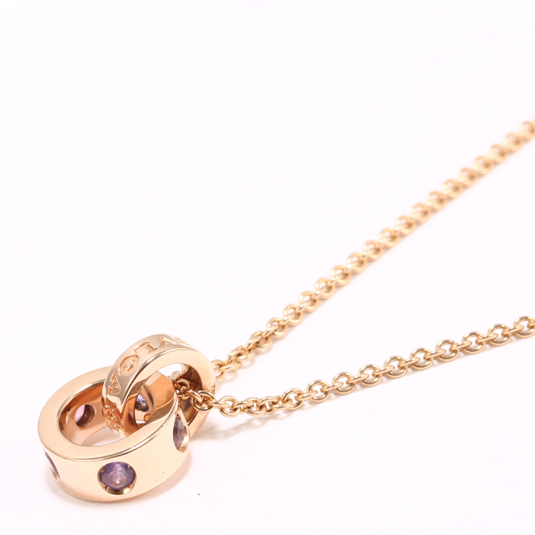 bvlgari(宝格丽) bvlgari系列18k金镶水晶/碧玺项链