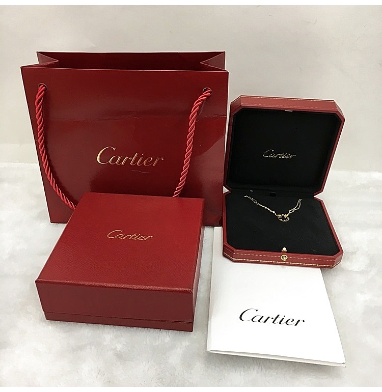 cartier(卡地亚) love系列18k黄金镶钻项链