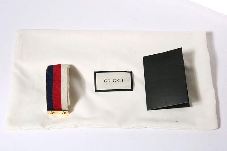 gucci(古驰) 灰色皮质单肩包 sylvie