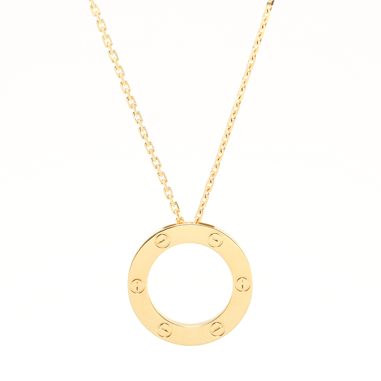cartier(卡地亚) love系列18k黄金项链