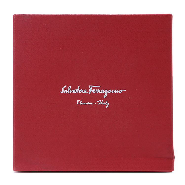 salvatore ferragamo(菲拉格慕) #双马蹄金扣黑/红色皮质窄版腰带 80