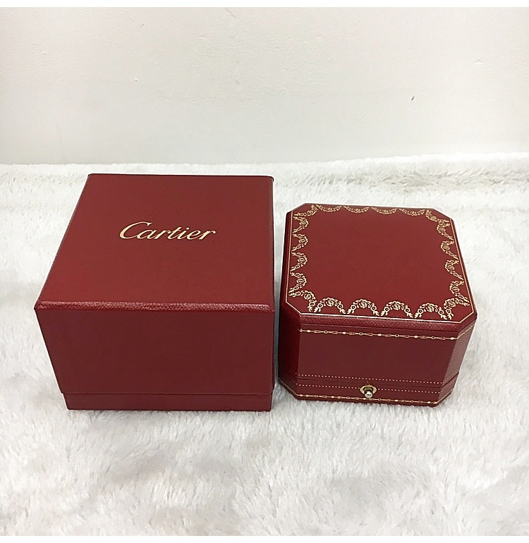 cartier(卡地亚) #love系列18k玫瑰金粉紫色宝石宽版戒指49