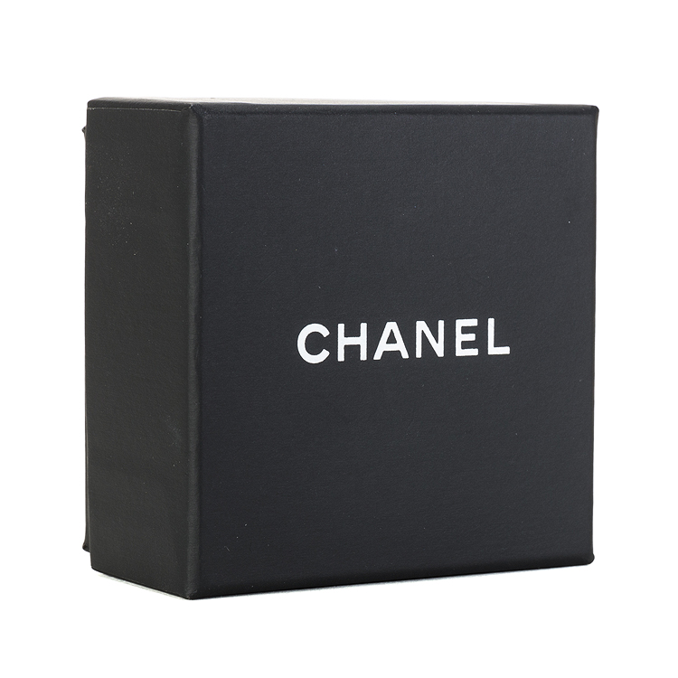 chanel(香奈儿) 银色双c蓝色水钻耳钉
