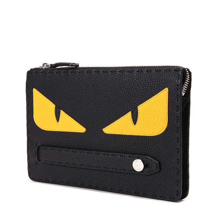 fendi(芬迪)黑色皮质小恶魔手包