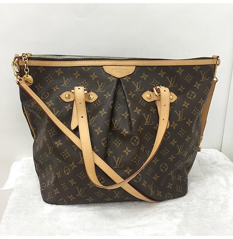 louis vuitton(路易威登) palermo系列monogram 帆布老花女式手提单肩