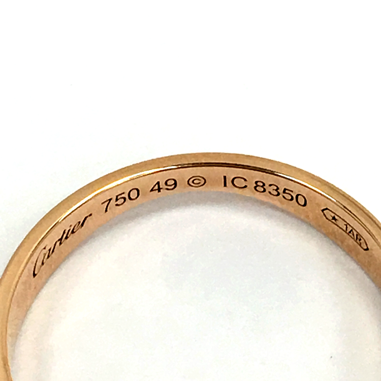cartier(卡地亚 18k金双环戒指49