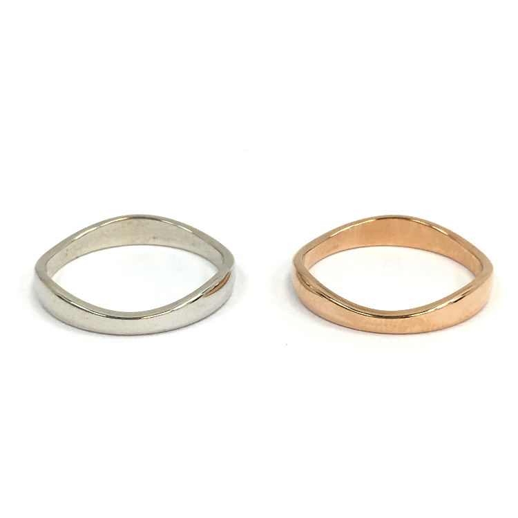 cartier(卡地亚) 18k金双环戒指49
