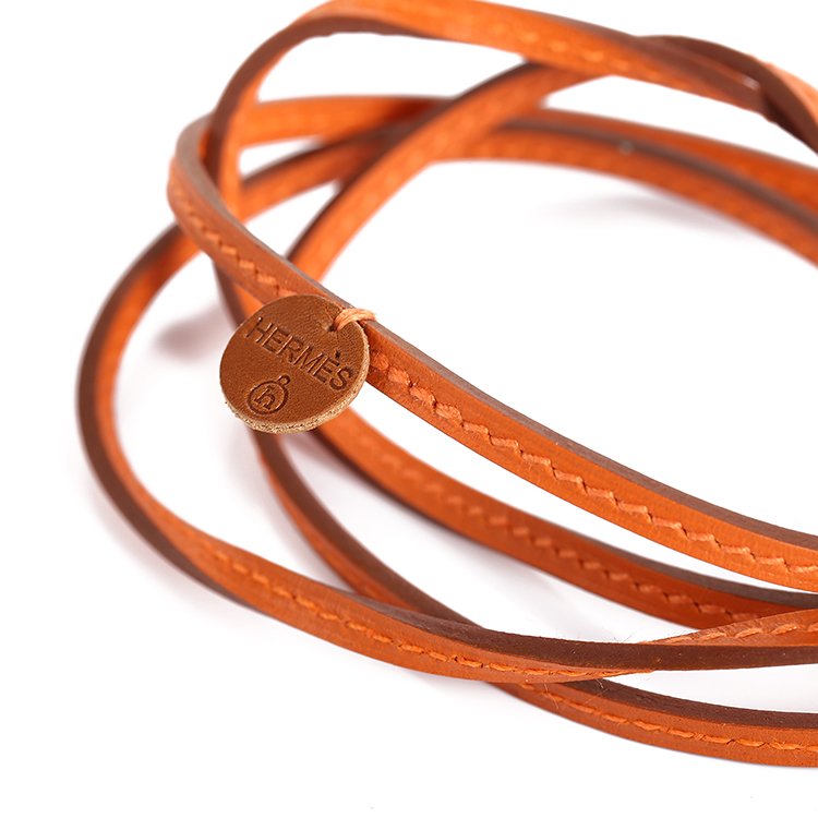 hermes(爱马仕 橘色皮绳
