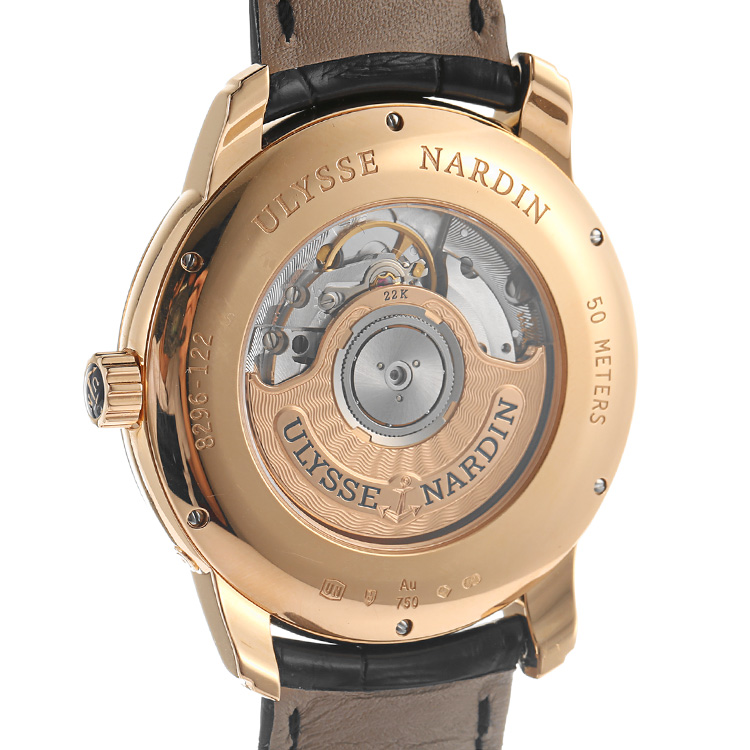 ulysse nardin(雅典) 鎏金系列男士自动机械腕表8296-122b-2/42