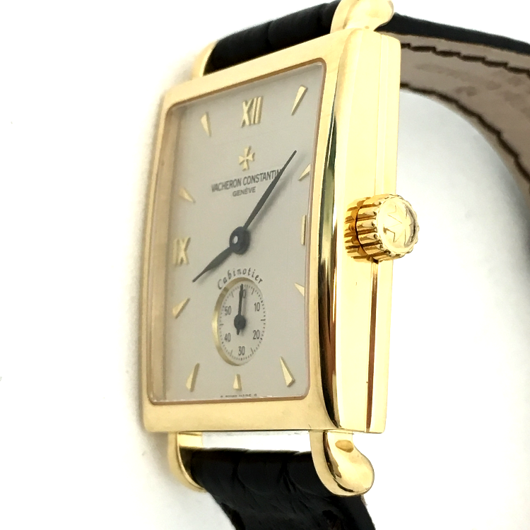 vacheron constantin(江诗丹顿) 18k黄金方形手动机械腕表