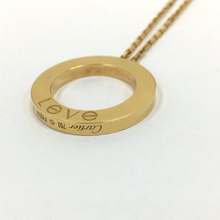 cartier(卡地亚) 玫瑰金项链 yh ch