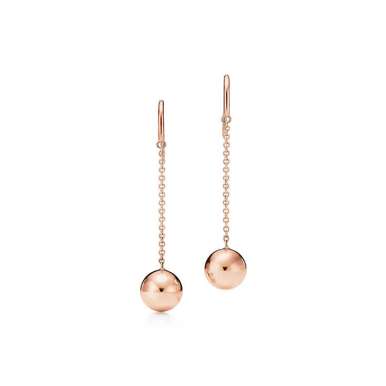 tiffany&co./蒂芙尼 tiffany hardwear 18k金单球挂钩式耳环 38172816