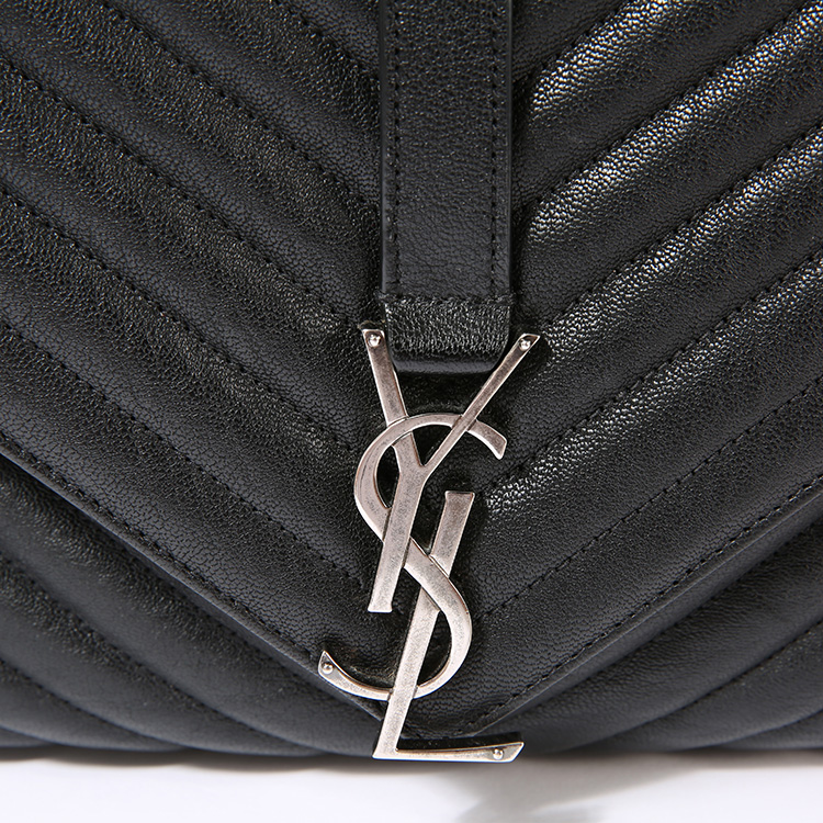 yves saint laurent(圣罗兰) monogram saint laurent黑色皮质两用包