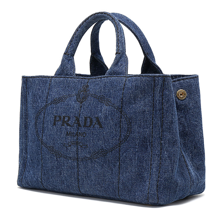 prada(普拉达) 蓝色牛仔布手提包ch