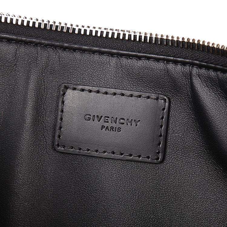 givenchy(纪梵希) 黑色皮质鲨鱼图案手包