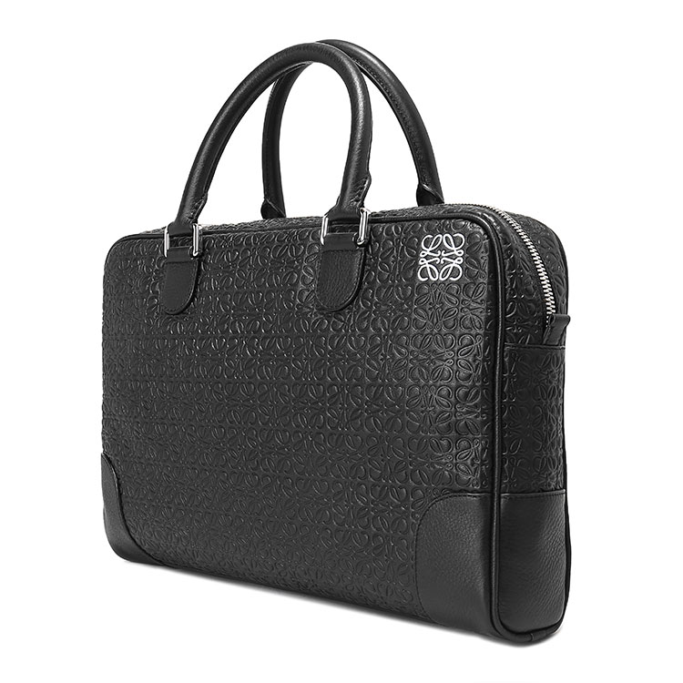 loewe(罗意威) 黑色压纹皮质公文包ch