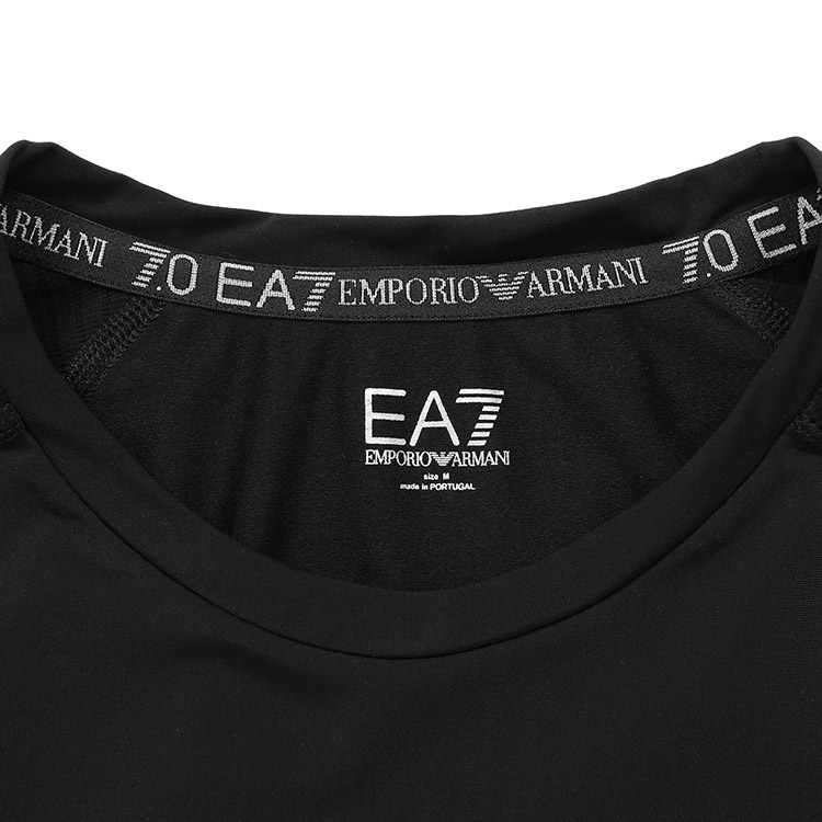 ea7/ea7 黑色 男士拼色运动紧身衣 6zpt08-pjf2z-1200