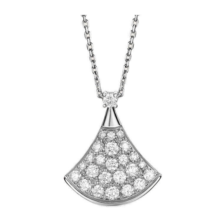 bvlgari(宝格丽) divas" dream系列18k金镶钻项链
