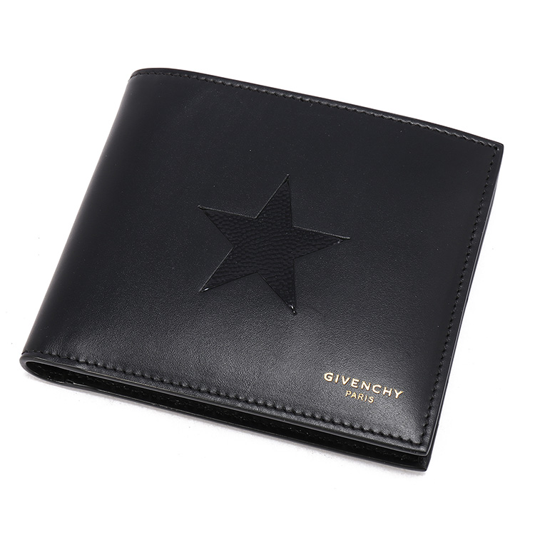 givenchy(纪梵希) 黑色星星图案皮质短款钱夹