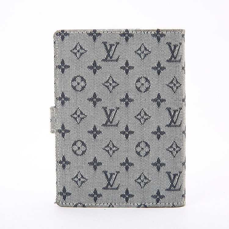 louis vuitton(路易威登) 经典款女士灰色帆布lv logo印花翻盖笔记本