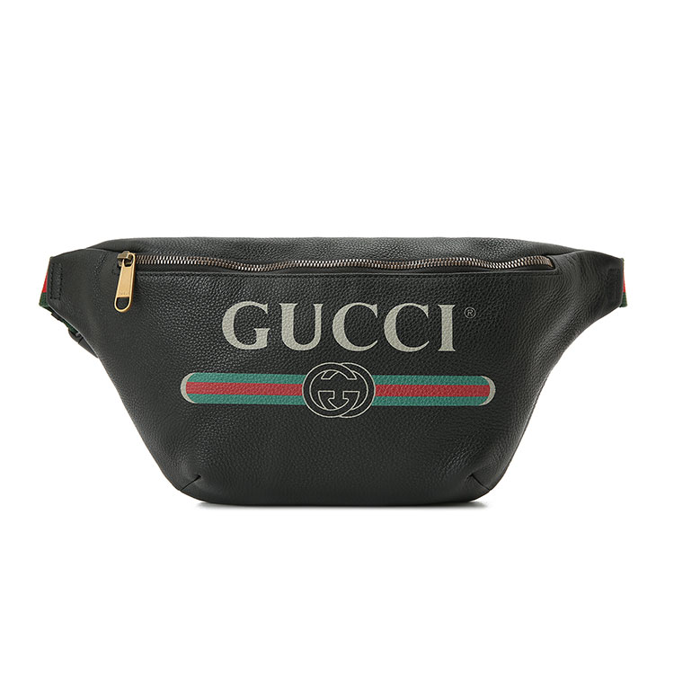 gucci(古驰) 黑色皮质腰包图片