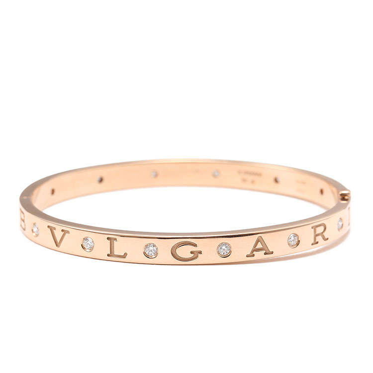 bvlgari(宝格丽) bvlgari系列18k金镶钻手镯s# ch