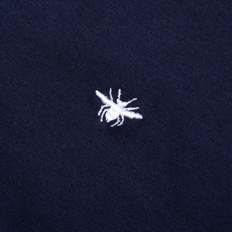 【极速发货】 dior homme 蜜蜂刺绣 纯棉 蓝色 男士短袖t恤