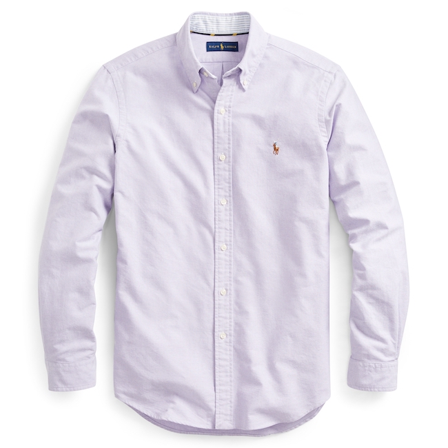 ralph lauren/拉夫劳伦 男士小马标经典款修身牛津布长袖衬衣 430959