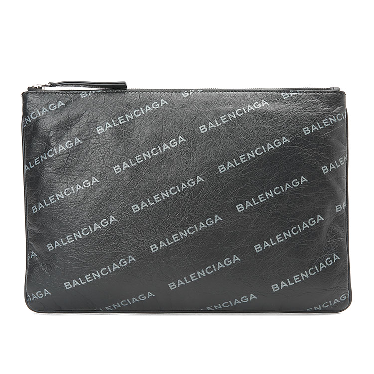 balenciaga(巴黎世家)黑色皮质supermarket中号手包